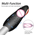 SacKnove 1829HB Double Motors Heating Groan Sounds Electric Sex Toy Men Vibrator Black Blow Job Masturbation Cup  For Male